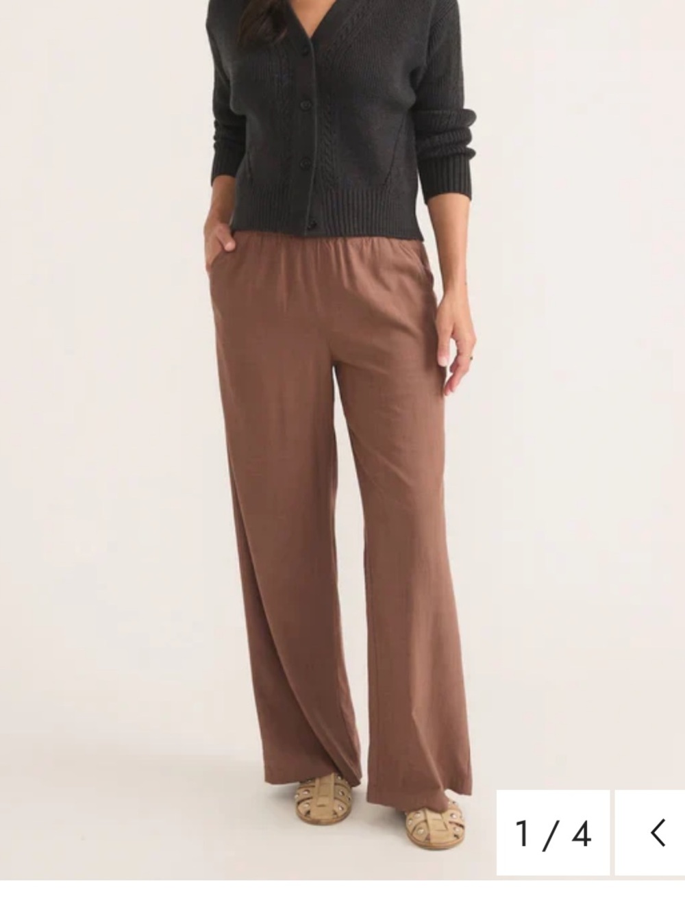 Marine Layer Allison Tencil elastic wide leg pant